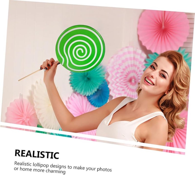 Large Realistic Simulation Lollipop Props 4PCS For Photography Wedding Party Decorations - Image 4